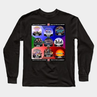 Dork Tales D&D Game Alignment Chart Long Sleeve T-Shirt